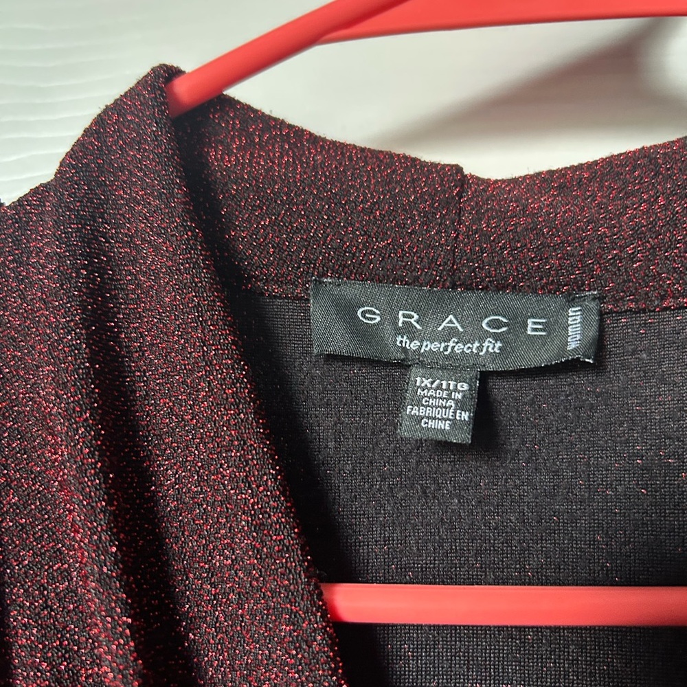 Grace London Shimmering Red Top